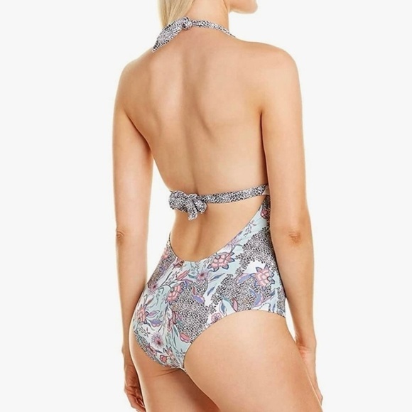 OndadeMar African Flowers One Piece Halter Swimsuit Size Small ondademar New NWT - Picture 2 of 10